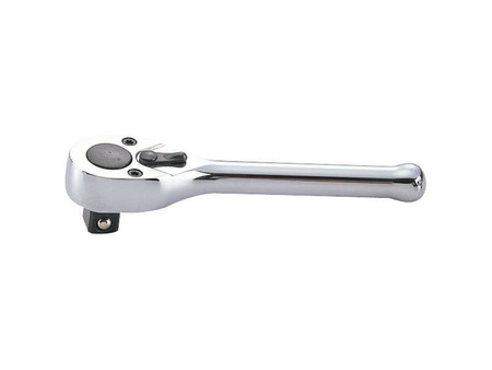 GRZECHOTKA  3/8''  64 ZĘBY  110mm  CHROM,  UCHWYT  POLEROWANY