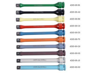 PRZEDŁUŻKA UDAROWA 1/2" 195mm, Z OGRANICZNIKIEM MOMENTU 90Nm, Z KULKĄ