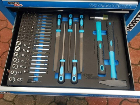 Nortec Wózek narzędziowy NORTEC PRO 7 szuflad 279 czesci