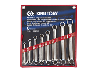 ZESTAW KLUCZY OCZKOWYCH PROSTYCH 8cz. 6 - 22mm, ETUI