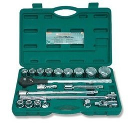 Kpl. kluczy nasadowych 6kt. 3/4" 21szt. S04H6121S