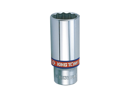 NASADKA  DŁUGA   3/8"  CALOWA  1/4" x 63mm 12-kąt. CHROM