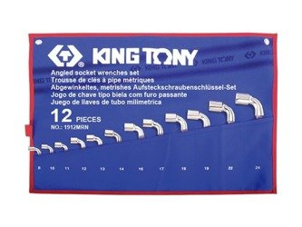 ZESTAW KLUCZY FAJKOWYCH (2x6-kąt) 12cz. 8 - 24mm, ETUI Z MATERIAŁU