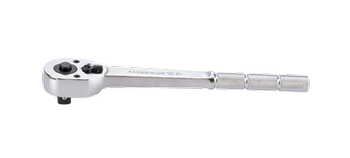 GRZECHOTKA Z PRZYCISKIEM 1/2'' 32 ZĘBY 250mm CHROM, UCHWYT DO PRZEDŁUŻKI 4121