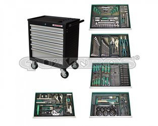 Wózek QS17061 z zestawem 208szt. narzędzi