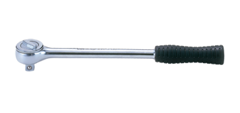 GRZECHOTKA  1/2''   45 ZĘBÓW  300mm  CHROM,  UCHWYT  GUMOWY