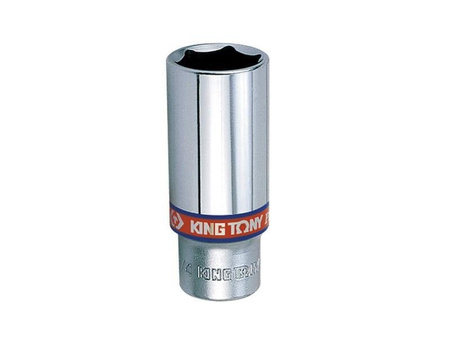 NASADKA DŁUGA  3/8" CALOWA 1" x 63mm  6-kąt,  CHROM