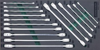 Kpl. 16szt. kluczy oczkowych we wkładce EVA W62116KV