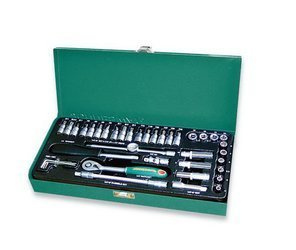 Kpl. kluczy nasadowych i wpustowych 1/4" 41szt. S04H2141S