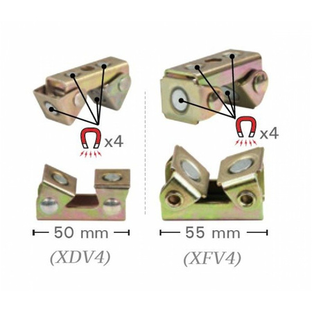 Zestaw podkładek magnetycznych V-PADs 4szt