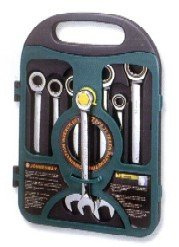 Kpl. kluczy płasko-oczkowych z grzechotką 72 zęby W45107S