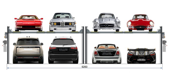 Podnośnik parkingowy TW0004 8000kg 4x2000kg – 8 pojazdów