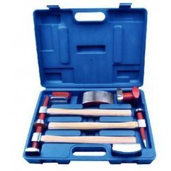 Zestaw narzędzi do prac blacharskich 7prz., w walizce