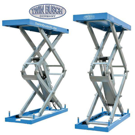 Podnośnik Nożycowy Podwójny do montażu w posadzce TW S3-18U