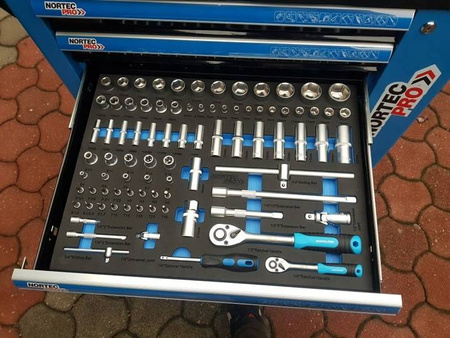 Nortec Wózek narzędziowy NORTEC PRO 7 szuflad 279 czesci
