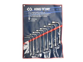 ZESTAW KLUCZY  FAJKOWYCH  EKSTRA DŁUGICH 9cz. 8 - 19mm, ETUI