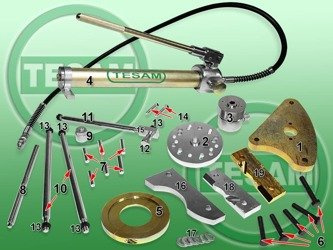 S0001172 - Przyrząd do wymiany piasty koła Mercedes Sprinter, Vito, Viano, Volkswagen Crafter - ściągacz piasty / łożyska z ABS