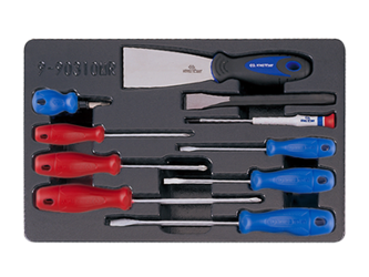 KPL. WKRĘTAKÓW 10cz. ZE SZPACHLĄ I PRZECINAKIEM, WKŁAD DO WÓZKA