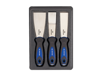 ZESTAW SKROBAKÓW WZMOCNIONYCH ZE STALI NIERDZEWNEJ, 3 SZT.