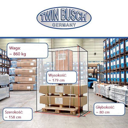 Podnośnik Nożycowy Podwójny do montażu w posadzce TW S3-18UE