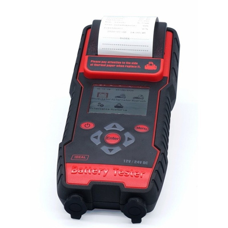 Tester z drukarką BDT7000 WET/EFB/GEL/AGM +walizka IDEAL