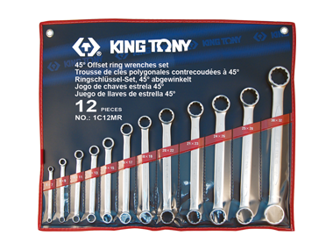 ZESTAW KLUCZY  OCZKOWYCH  PROSTYCH 12cz.  6 - 32mm,  ETUI