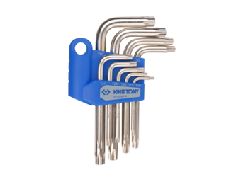 ZESTAW IMBUSÓW  9 szt. 1143  -  TORX   T10 - T50, UCHWYT  PLAST. BLISTER