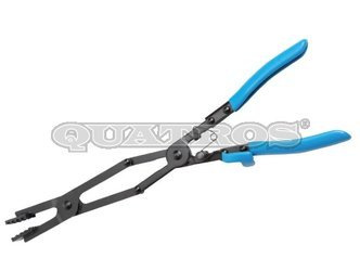 Szczypce do opasek wydłużone z podwójnym przegubem QS24113