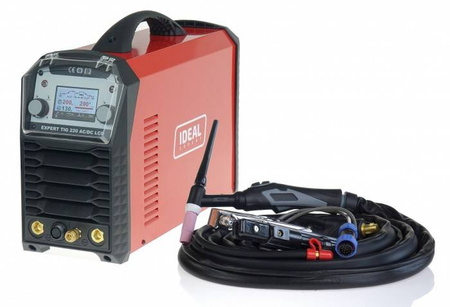 EXPERT TIG 220 AC/DC PULSE LCD +zestaw TIG