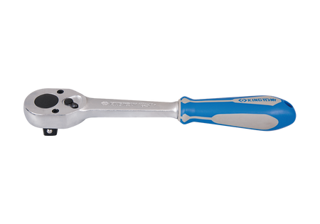 GRZECHOTKA UCHYLNA 1/2"   32 ZĘBY  250mm  CHROM,  UCHWYT  GUMOWY