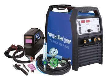 ADLER TIG AC/DC-201 PULSE z przyłbicą LIDER-350S