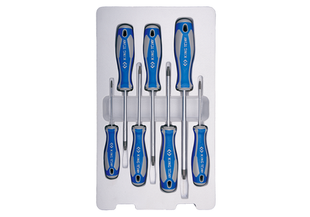 ZESTAW WKRĘTAKÓW  7 cz.  TORX T10,  T15,  T20,  T25,  T27,  T30,  T40