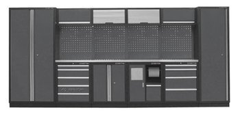 ZESTAW MEBLI WARSZTATOWYCH NUMER 2 (SZARE), 4235x460x2000mm 87D11X02SA-KG