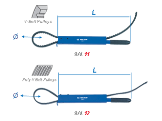 UCHWYT BLOKUJĄCY KOŁA PASOWE (NACIĘCIA POPRZECZNE)