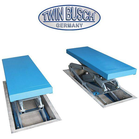 Podnośnik Nożycowy Podwójny do montażu w posadzce TW S3-18UE