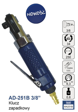 Klucz zapadkowy 3/8" AD-251B