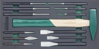 Kpl. młotków i wybijaków we wkładce EVA M09113KV