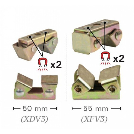 Zestaw podkładek magnetycznych V-PADs 4szt