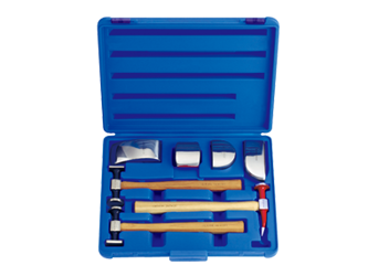 KPL. NARZĘDZI BLACHARSKICH 7 cz. W WALIZCE PLAST.