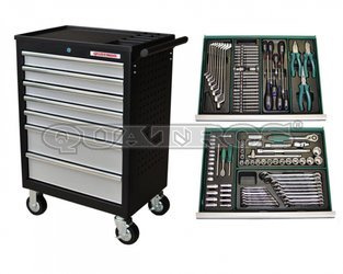 Wózek QS17071 z zestawem 125szt. narzędzi