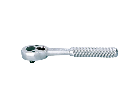 GRZECHOTKA  1/4''   24 ZĘBY  130mm  CHROM,  UCHWYT  MOLETOWANY, BLOKADA
