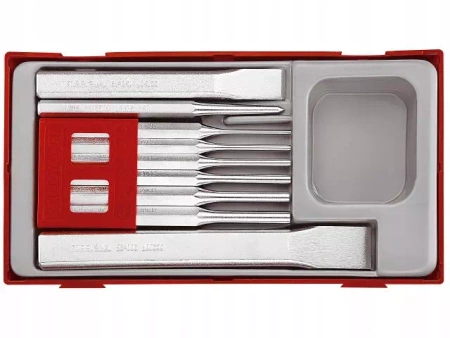 9-elementowy Zestaw przecinaków, wybijaków, punktaków Teng Tools TTPC09