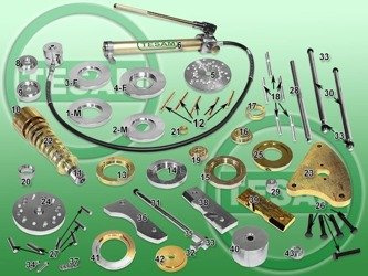 S0001430 - Mercedes, Ford, Mazda, Volvo, Volkswagen - Ściągacz piast i łożysk hydrauliczny