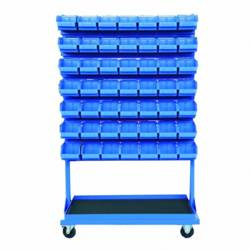 Stojak narzędziowy z 14 listwami na 98 pojemników P3 (dwustronny) P-5-04-02