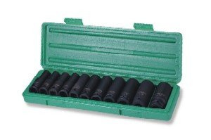 Kpl. kluczy nasadowych udar. długich 1/2" 11szt. S03AD4111S