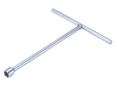KLUCZ  NASADOWY KRÓTKI TYPU ''T'' 14mm 140x160mm, CHROM