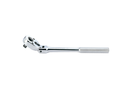 GRZECHOTKA  Z PRZYCISKIEM 1/2''  ŁAMANA   32 ZĘBY  300mm  CHROM, UCHWYT MOLETOWANY