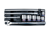 KPL. 10 CZ. NASADKI 3/4" 12-KĄT. KRÓTKIE 33 - 50MM, Z AKCESORIAMI, WKŁAD DO SKRZYNKI 87408