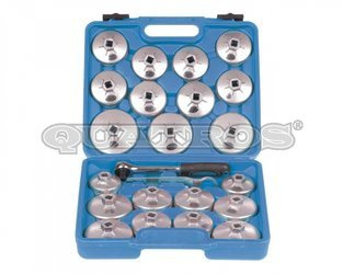Kpl. kluczy nasadowych alu. do filtrów 23szt.  QS64111