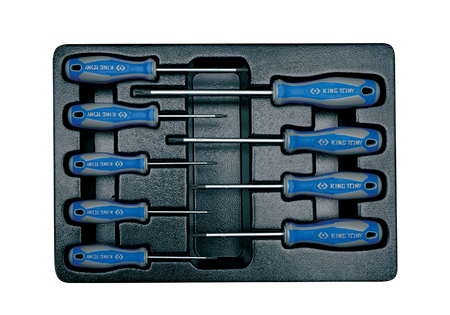 ZESTAW WKRĘTAKÓW  9 cz.  TORX  1427 T8 - T40, NA WYTŁOCZCE DO WÓZKA